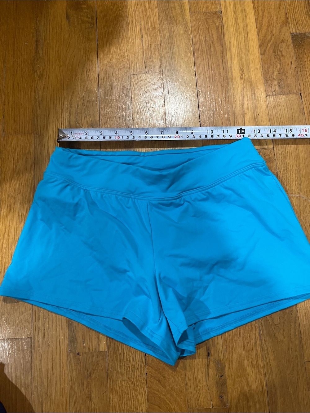 Lands' End Women's swim shorts in Turquoise Blue
